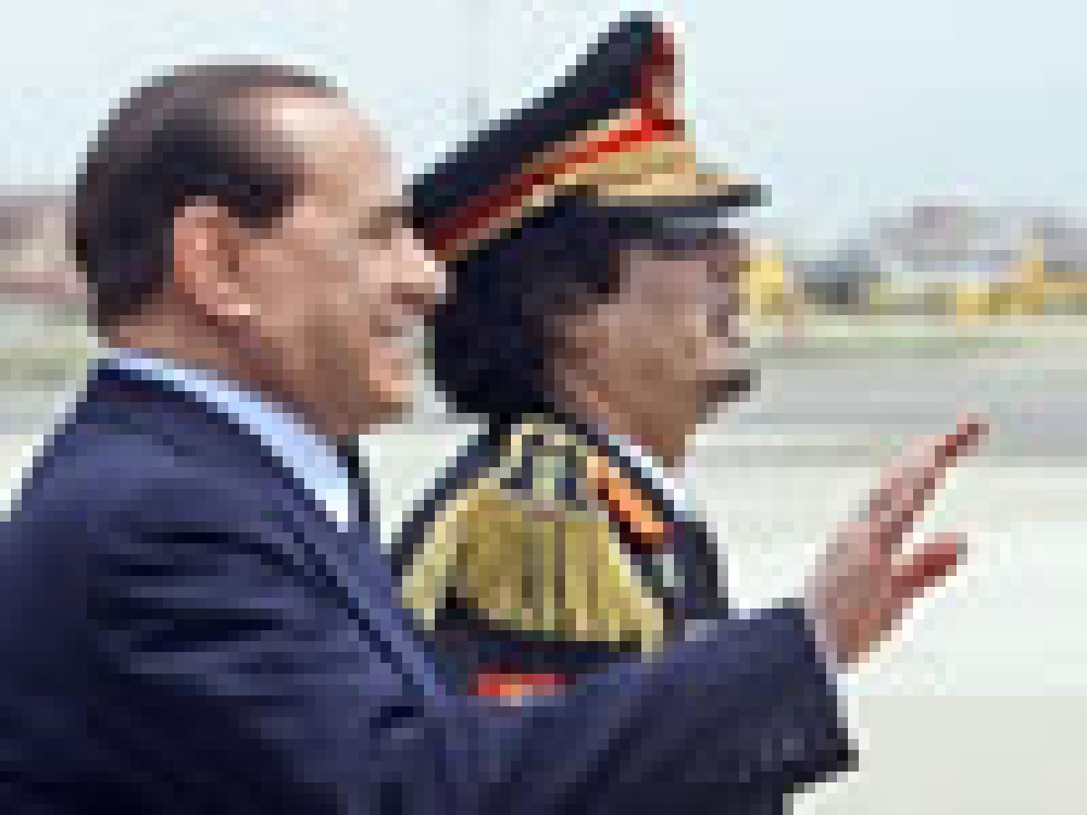 Berlusconi i Gadafi