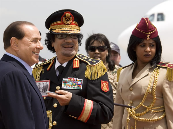Berlusconi i Gadafi