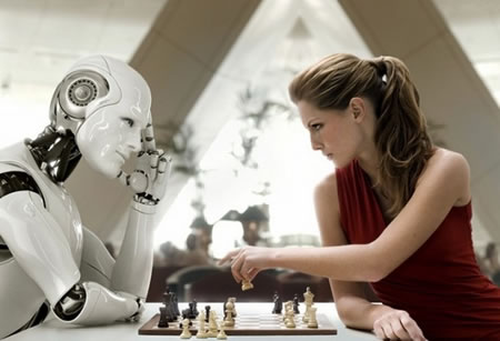 human and robots
