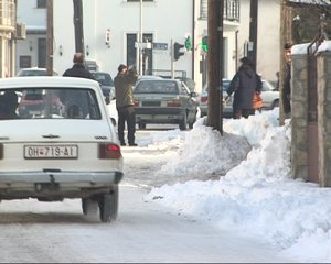 ulica sneg