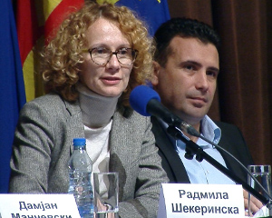 Radmila Sekerinska i Zoran Zaev
